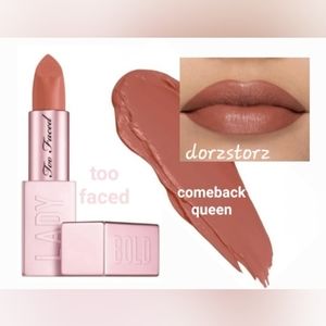 TOO FACED Lady Bold Lipstick *COMEBACK QUEEN* / 0.14 oz / New in box